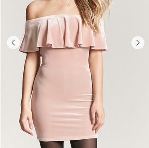 Dusty Rose Velvet Dress